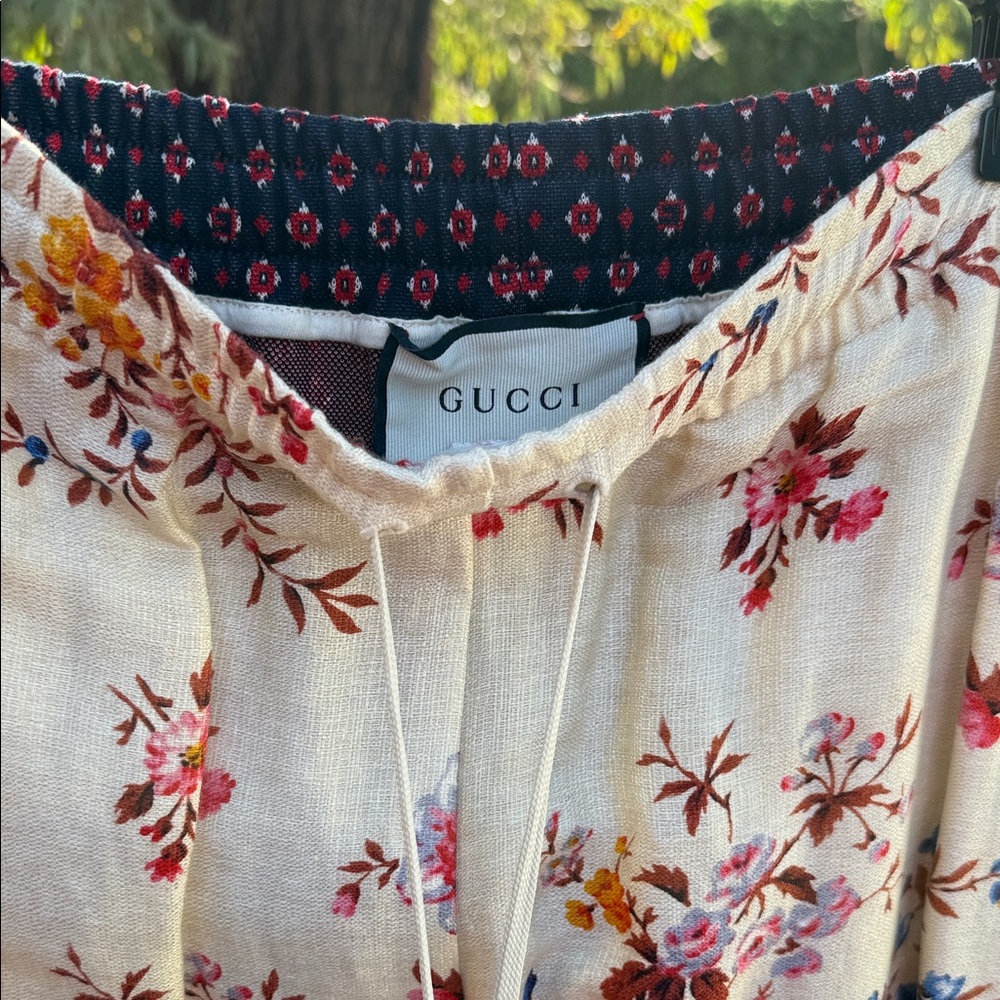 Gucci Floral Ankle Pants - Multicolor - Picture 4 of 8